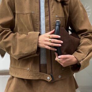 Brown Suede Jacket Free People Blair